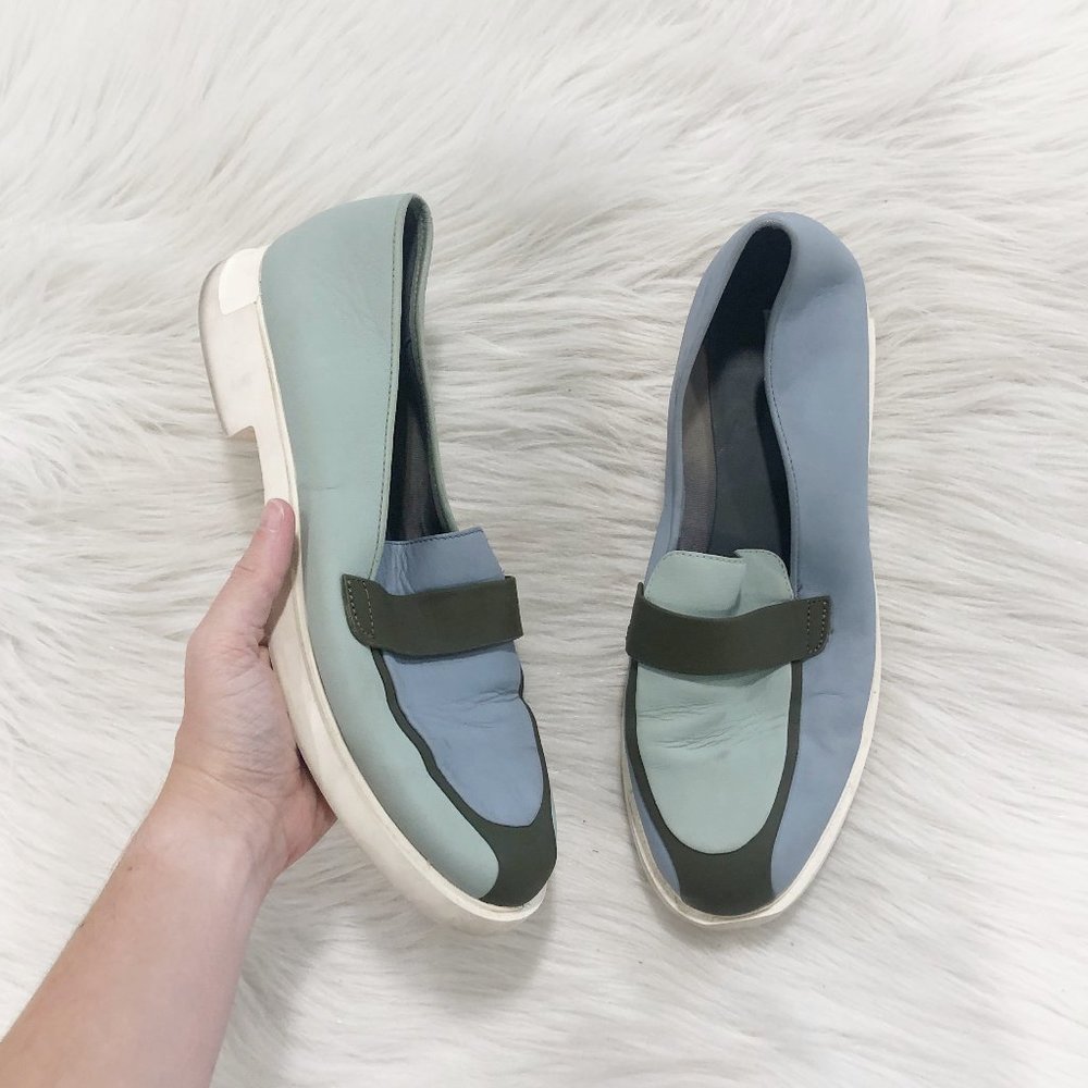 CAMPER Twins Mismatched Colorblock Loafer SZ 41